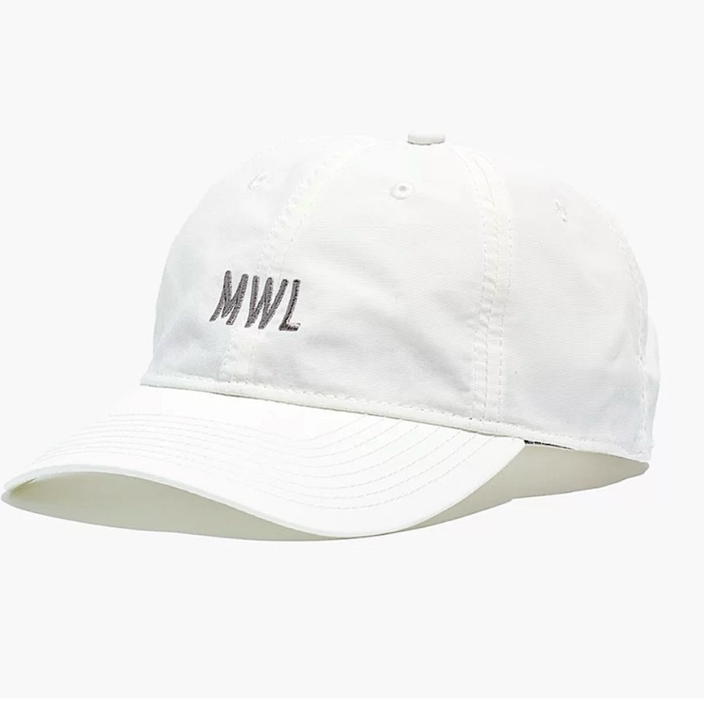 Madewell MWL eyelet white baseball hat NWT